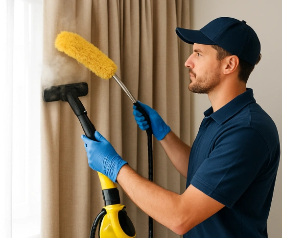 Trusted blind cleaning technician Matty Curtain Cleaning veresdale-scrub QLD